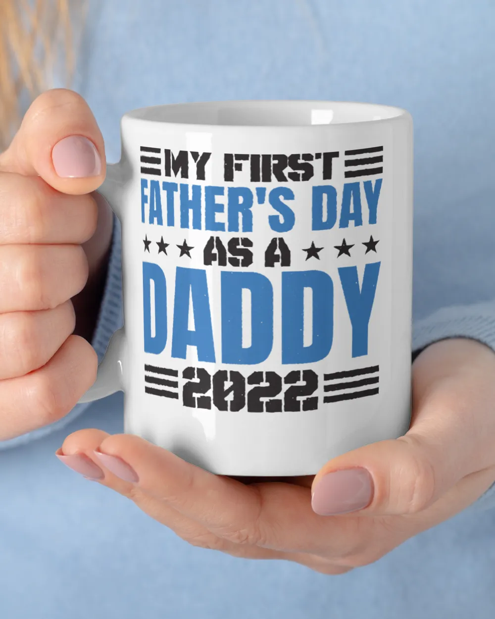 Mens My First Father'S Day As A Daddy 2022, First Fathers Day Premium T-Shirt