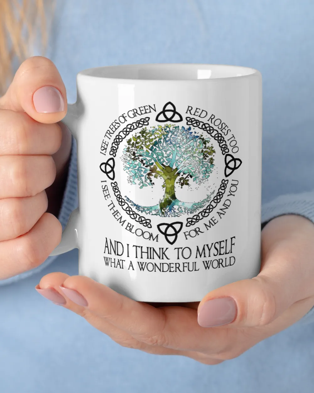 Myself - What A Wonderful World White Mug white 11oz