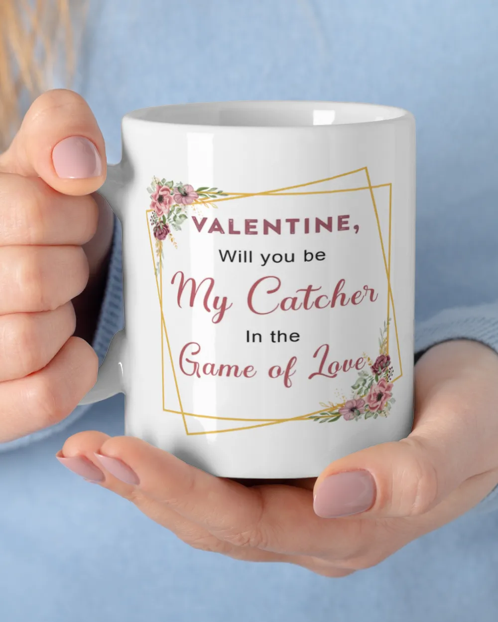 Valentine Mug For Softball Lovers- Softball Mug Gifts White Mug white 11oz
