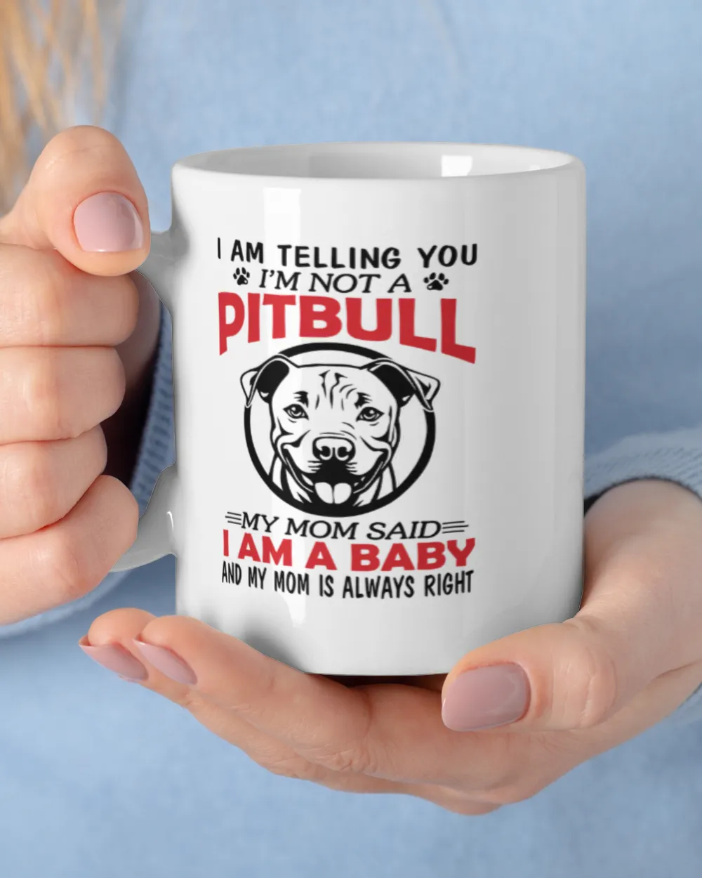 I'm not a pit bull shirt White Mug white 11oz