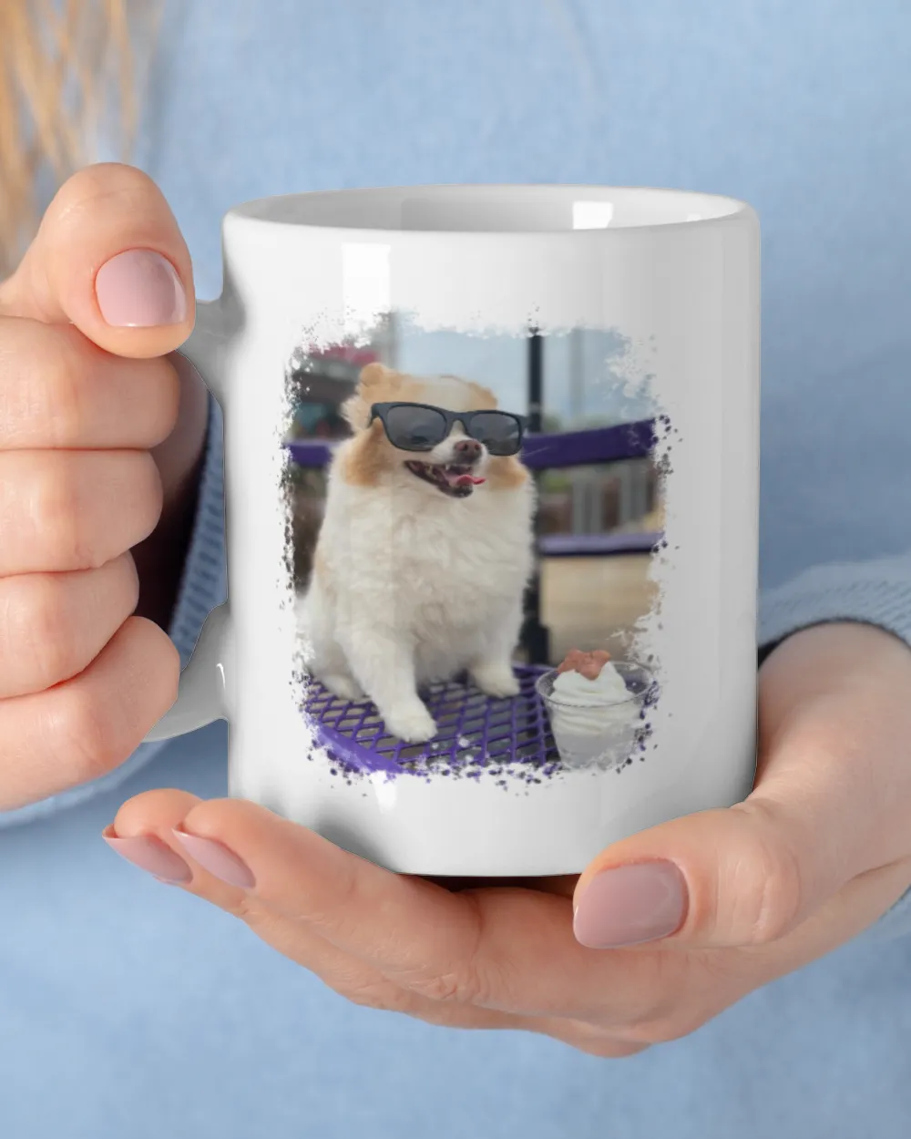 Koda the Fluff in Love White Mug white 11oz