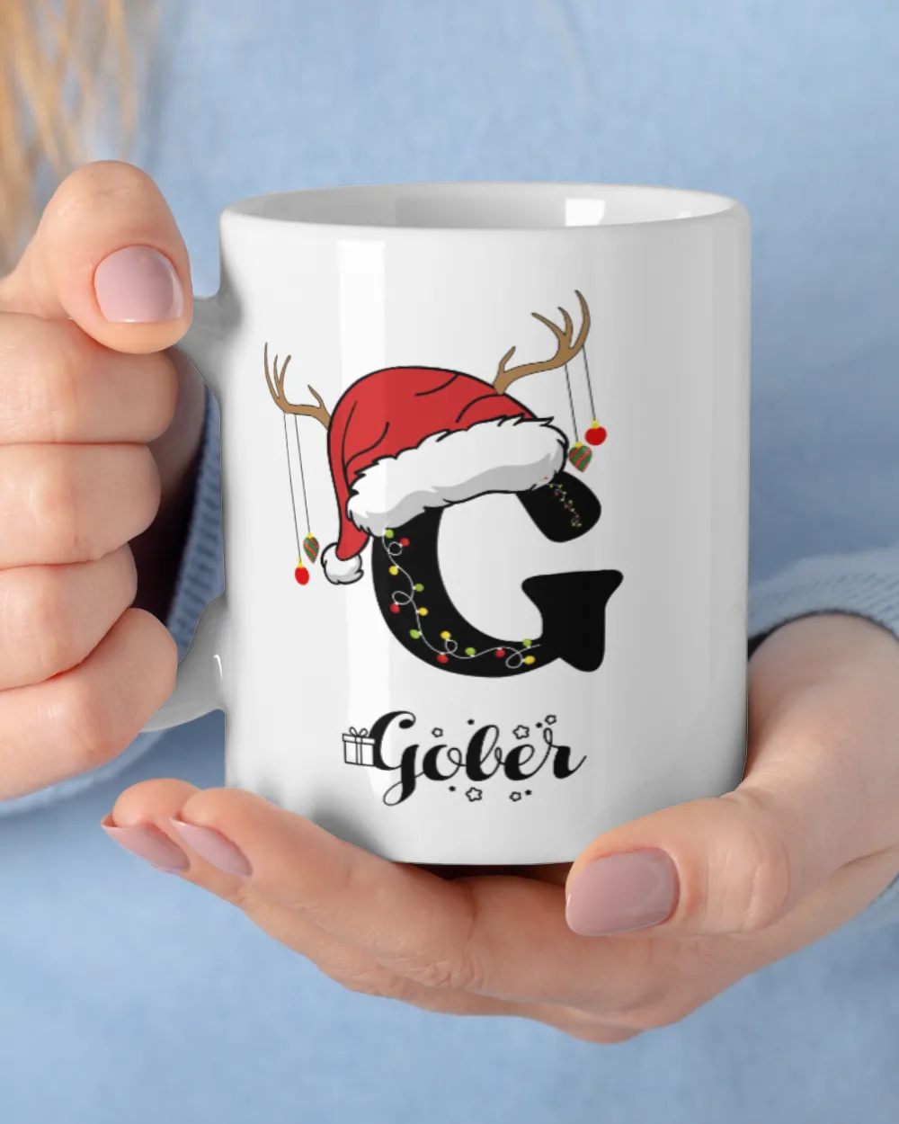 GOBER Christmas White Mug white 11oz