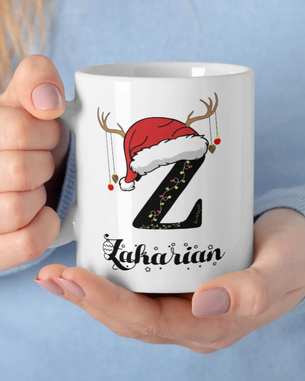 ZAKARIAN Christmas White Mug white 11oz