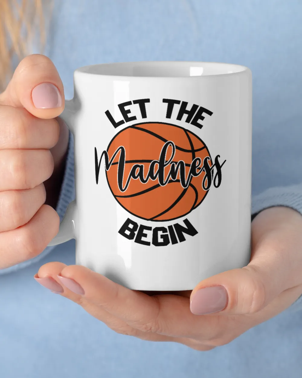 funny basketball gift let the madness begin t shirt