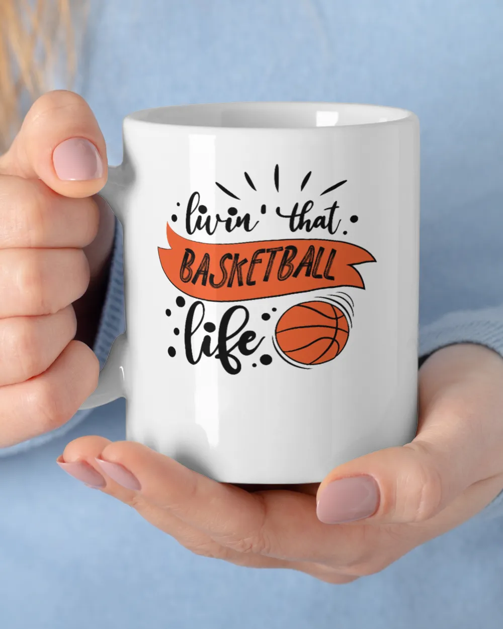 funny basketball gift livin' that basketball life t shirt