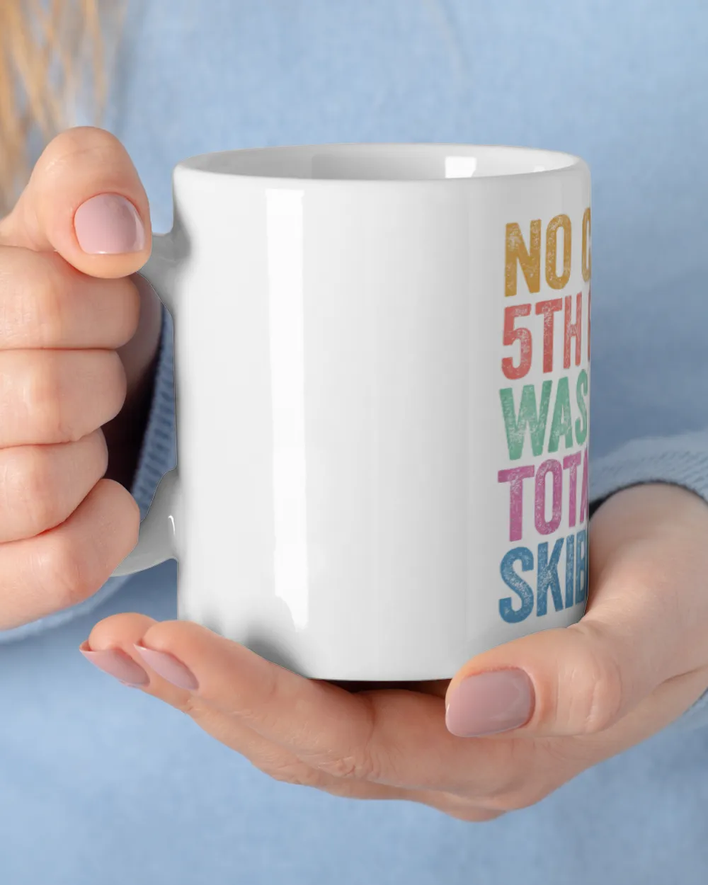 No Cap 5th Grade Was Totally Skibidi Last Day Of School White Mug white 11oz
