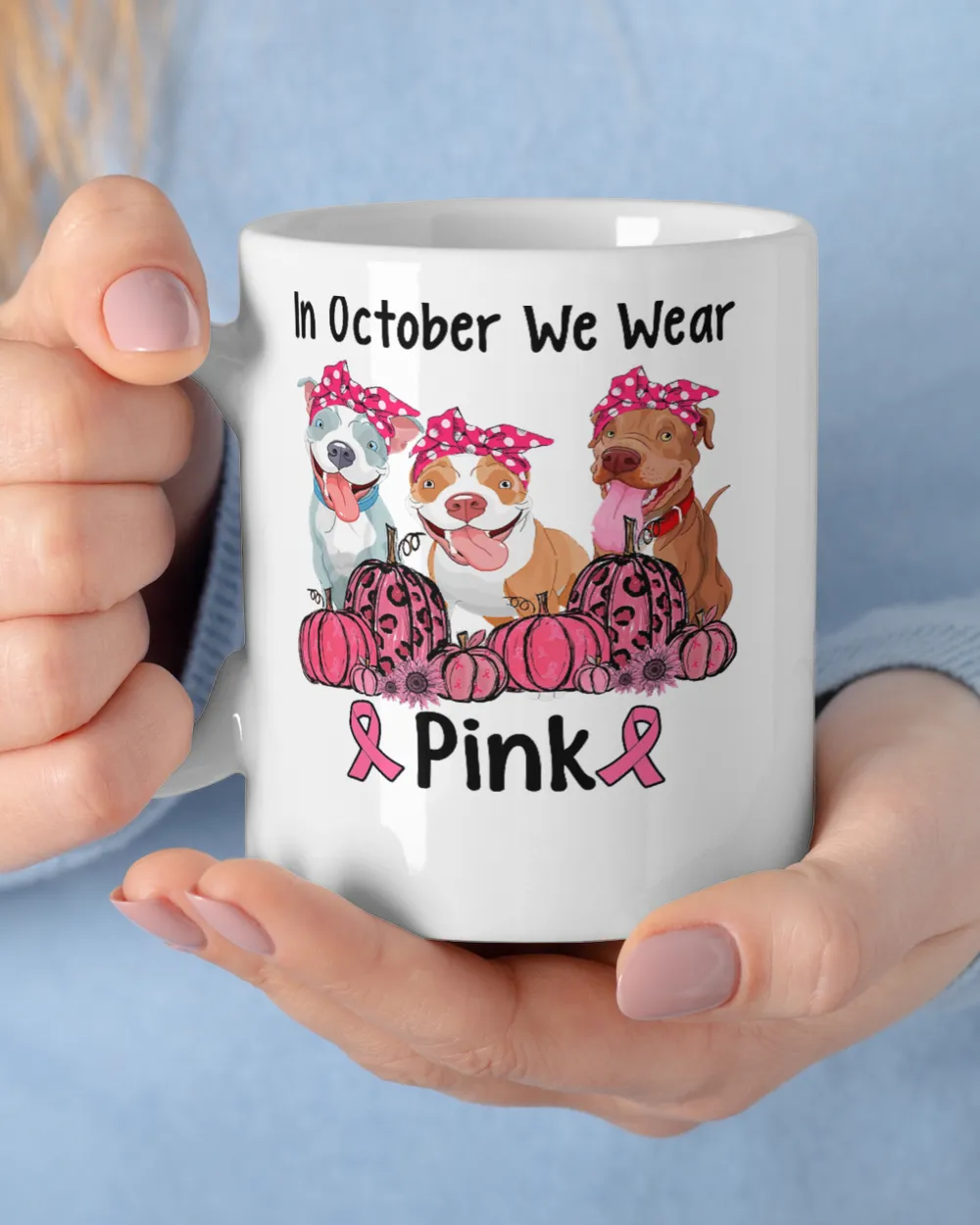 Pitbull Dog Three Pitbull In October We Wear Pink Breast Cancer Awarenes 405