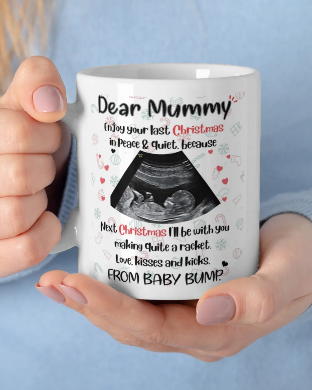 Personalized Mummy I Can't Wait To Meet You Mug 5