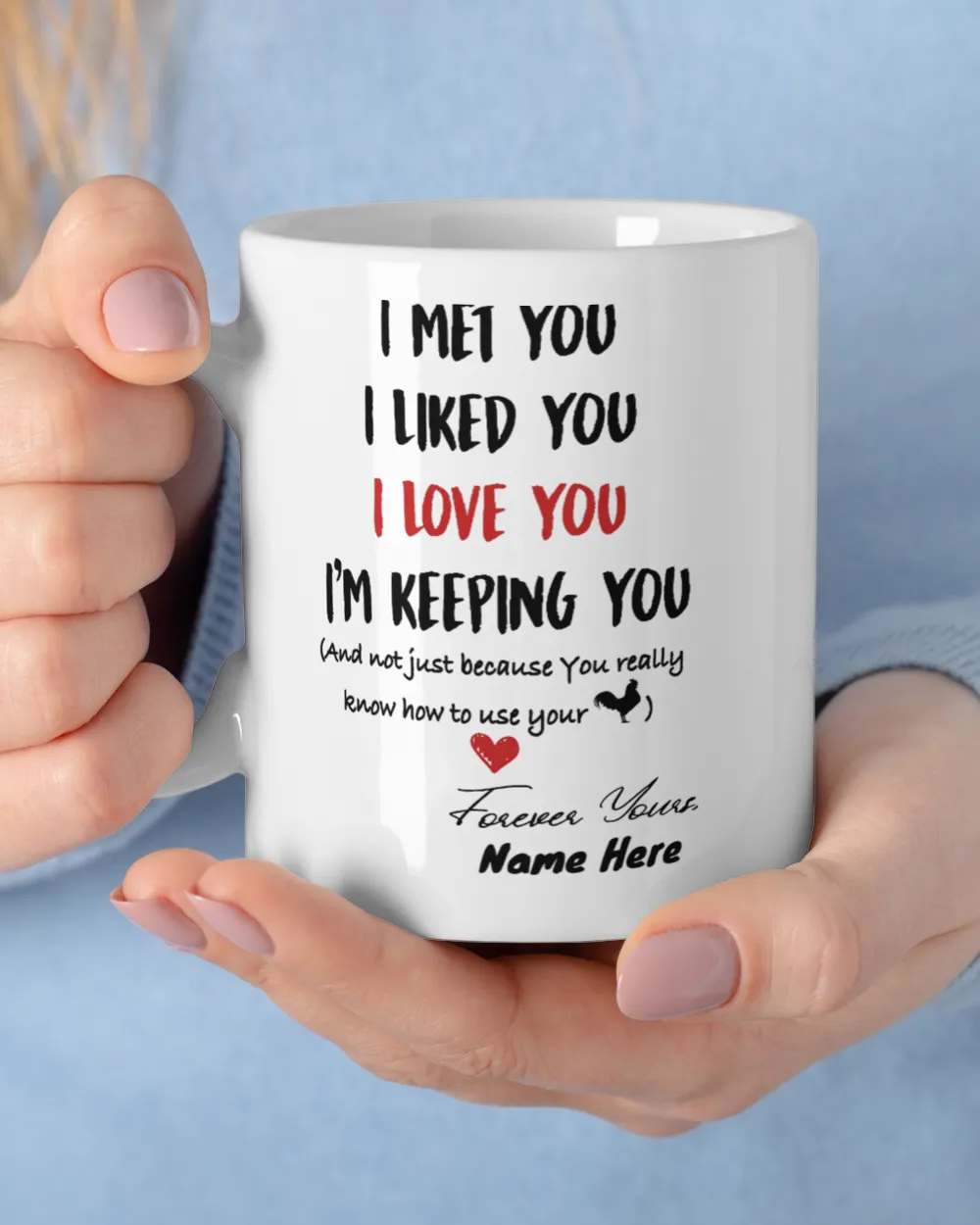 PERSONALIZED MUG: Sweetest Gift For Him - He Would Laugh So Hard While Reading This Mug