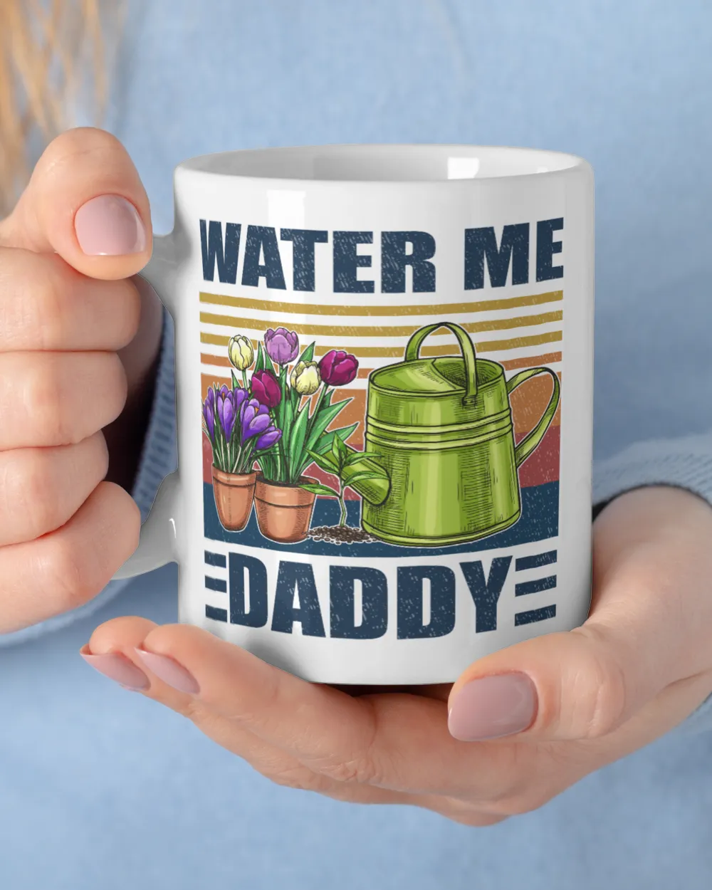 Water me daddy White Mug white 11oz