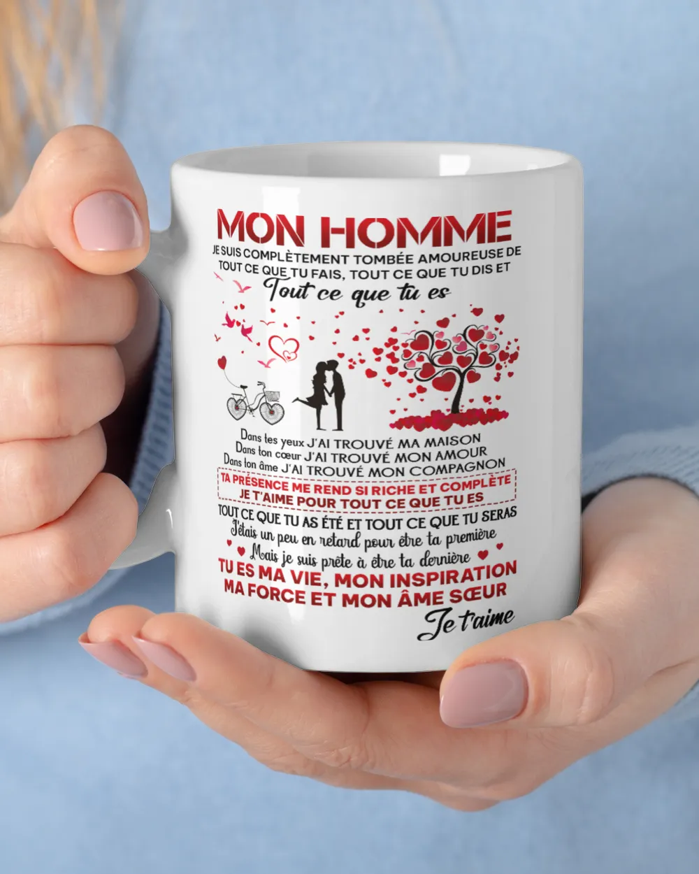 MON HOMME White Mug white 11oz