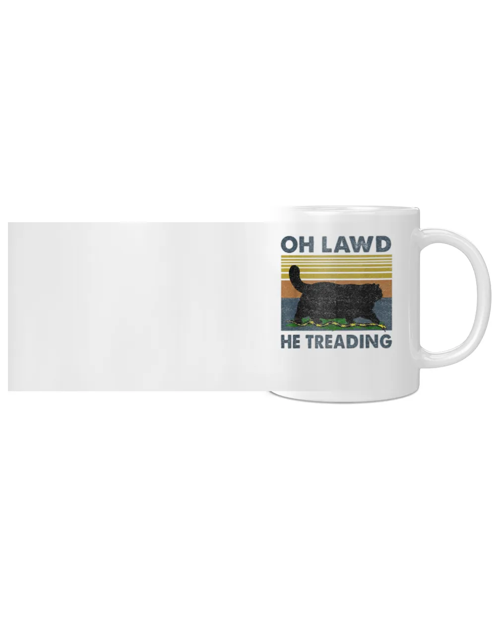 Oh Lawd He Treading TShirt White Mug white 11oz