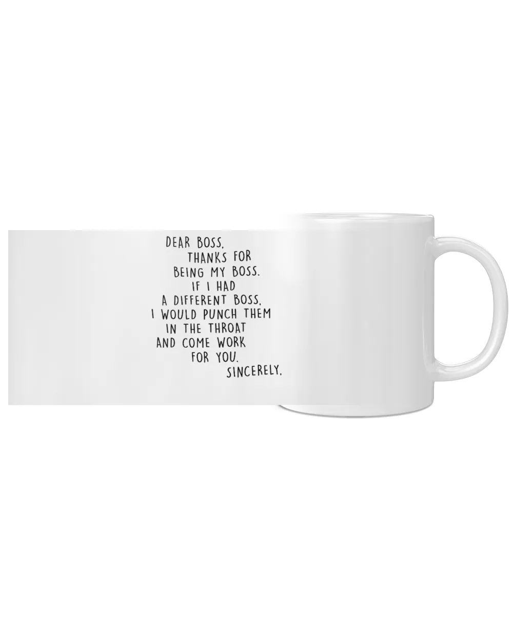 Personalized Dear Boss Mug