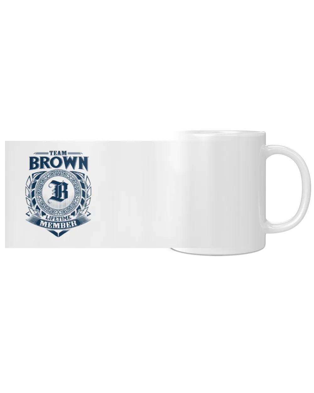 Team Brown Lifetime Member White Mug white 11oz