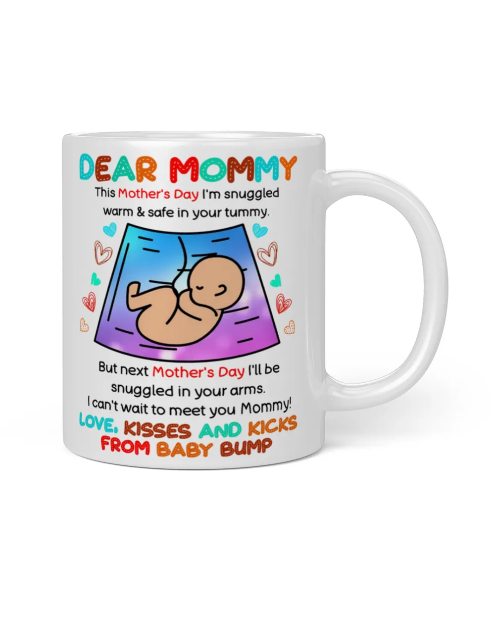 Dear Mommy Happy 1st Mother's Day Mug 9