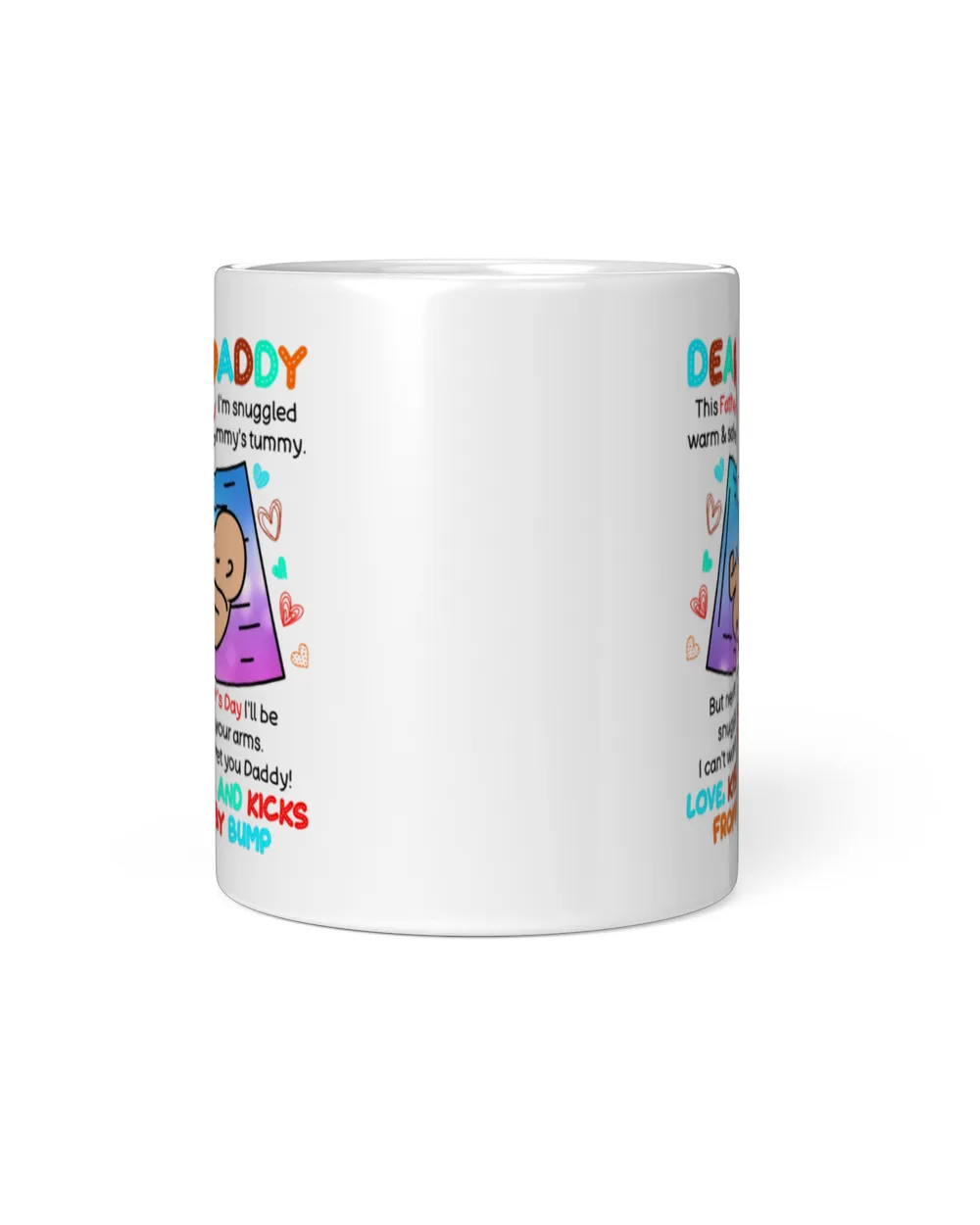 Dear Daddy I Can't Wait To Meet You Daddy Father's Day Mug