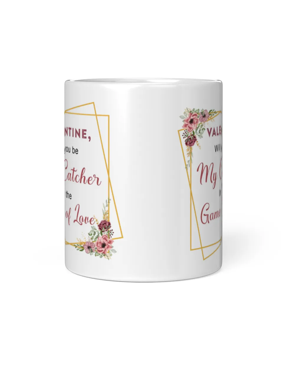 Valentine Mug For Softball Lovers- Softball Mug Gifts White Mug white 11oz
