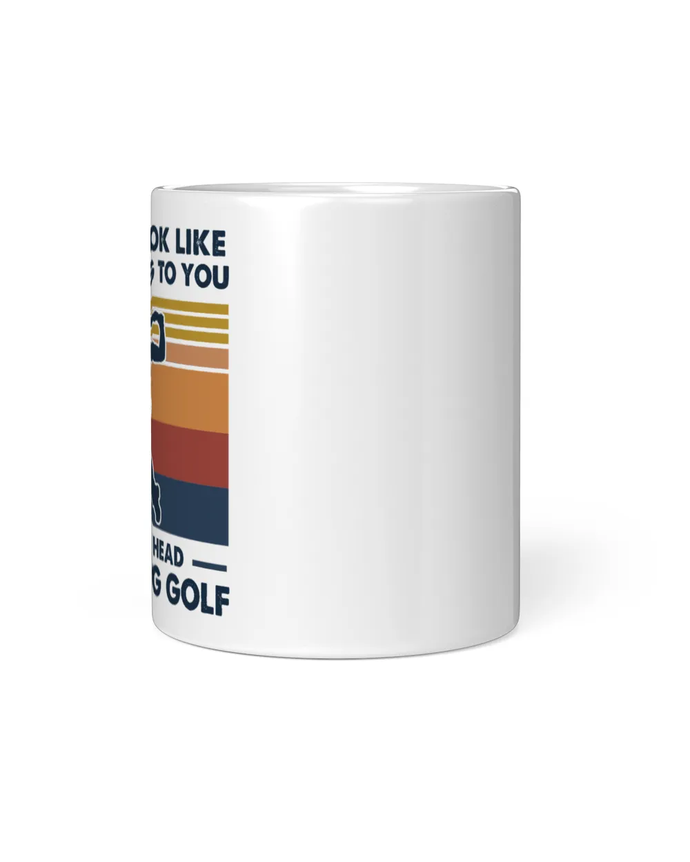 In my head I'm playing golf White Mug white 11oz