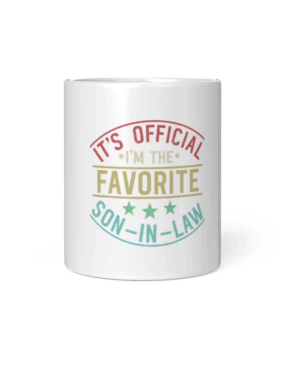 It's Official I'm The Favorite Son In Law White Mug white 11oz