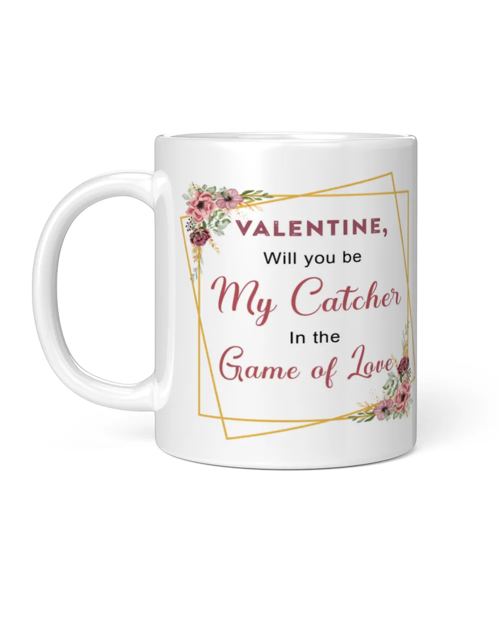 Valentine Mug For Softball Lovers- Softball Mug Gifts White Mug white 11oz