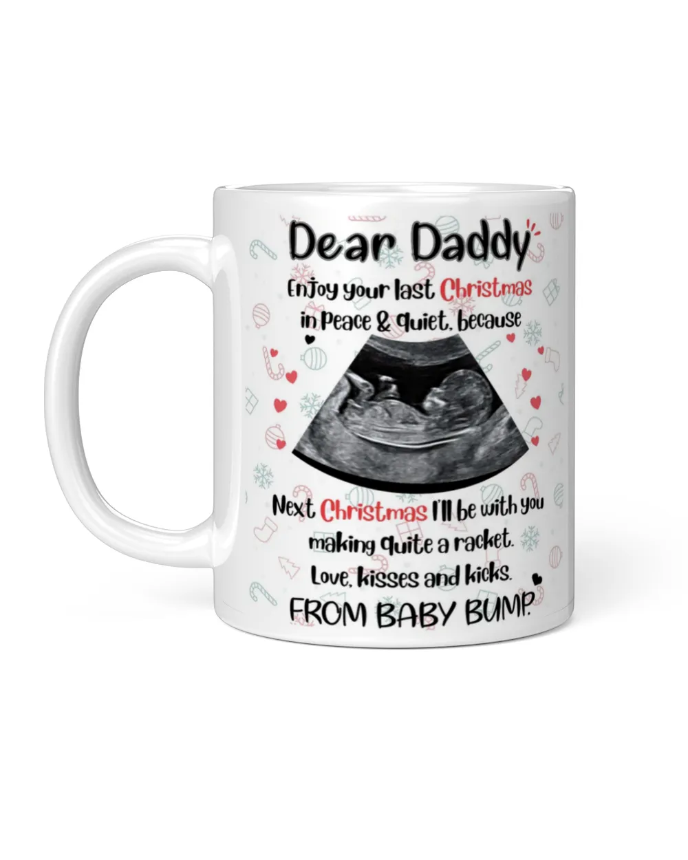 Personalized Daddy I Can't Wait To Meet You Mug 5