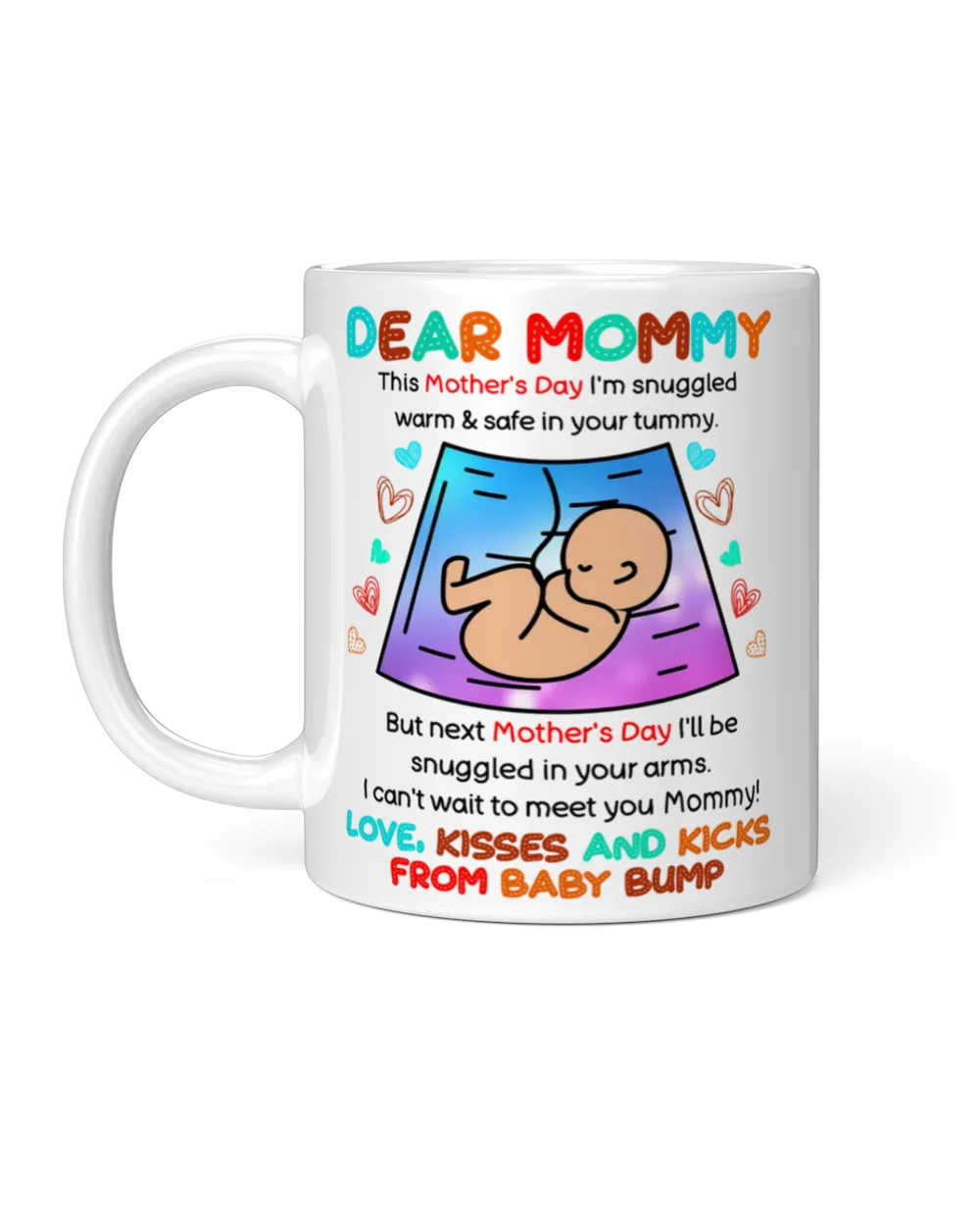 Dear Mommy Happy 1st Mother's Day Mug 9