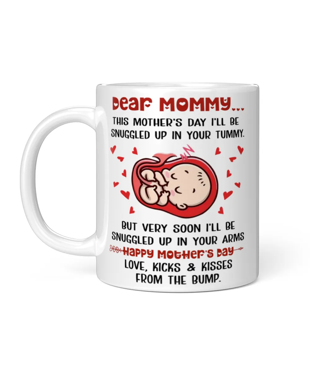 Dear Mommy Happy 1st Mother's Day Mug 10