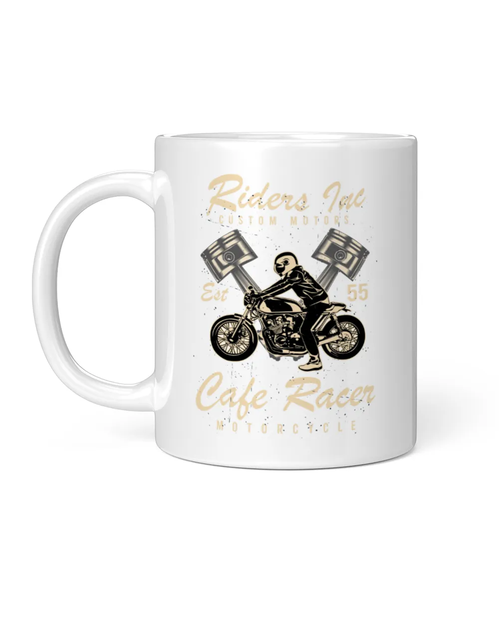 Riders Tuc Cafe Racer Mug White Mug white 11oz