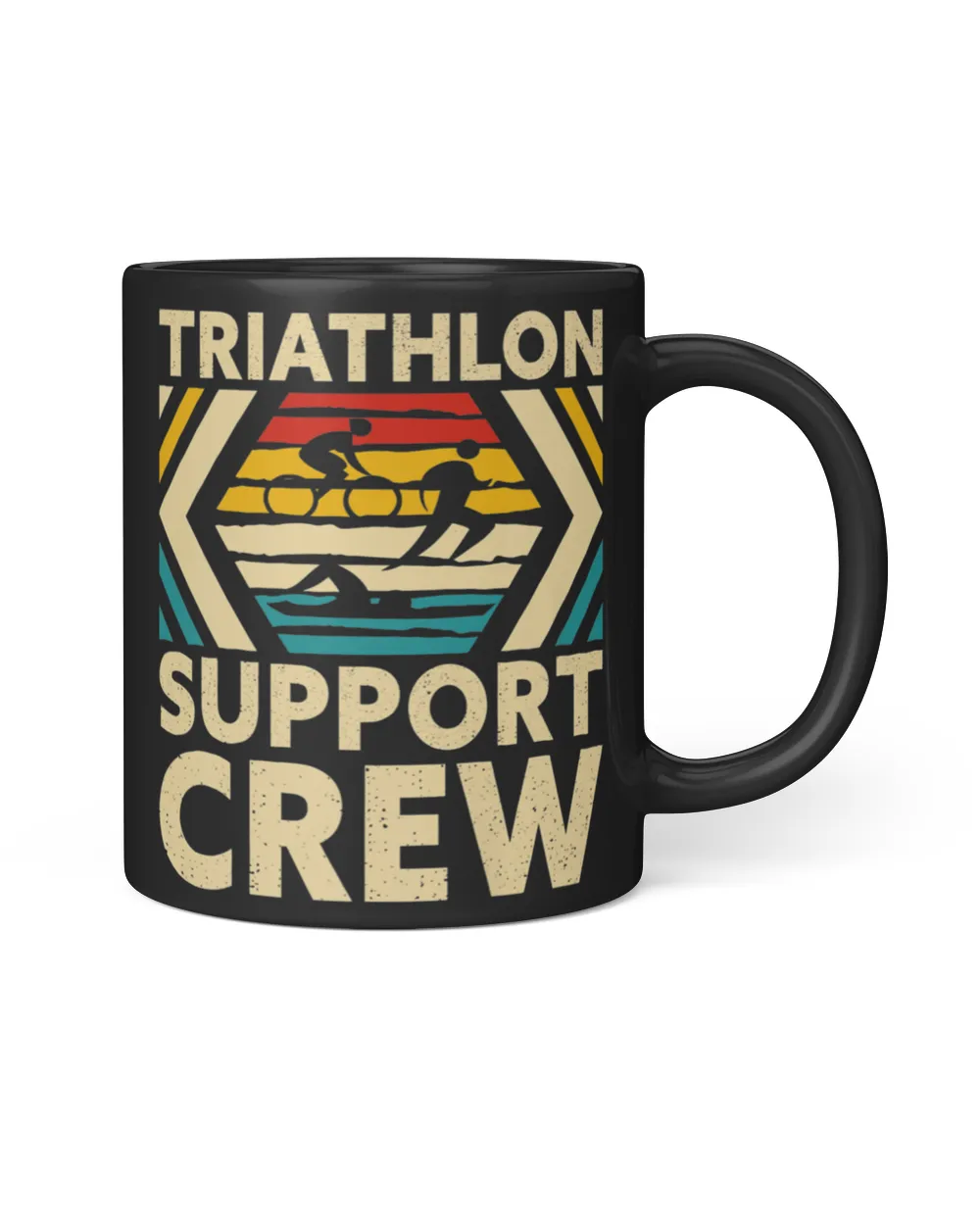 Triathlon Support Crew Black Mug 11oz black 11oz
