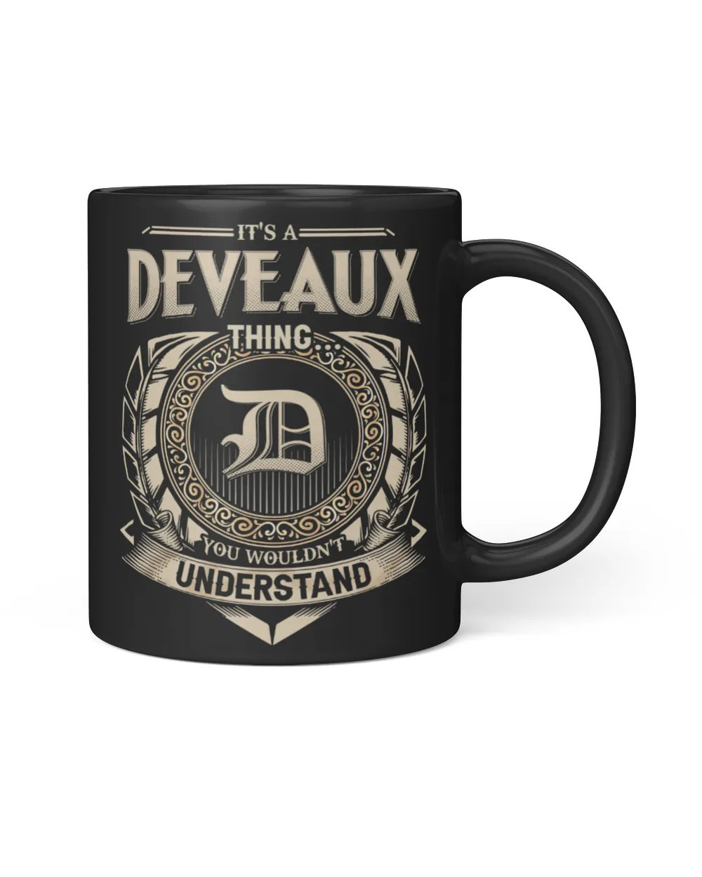 DEVEAUX Black Mug black 11oz
