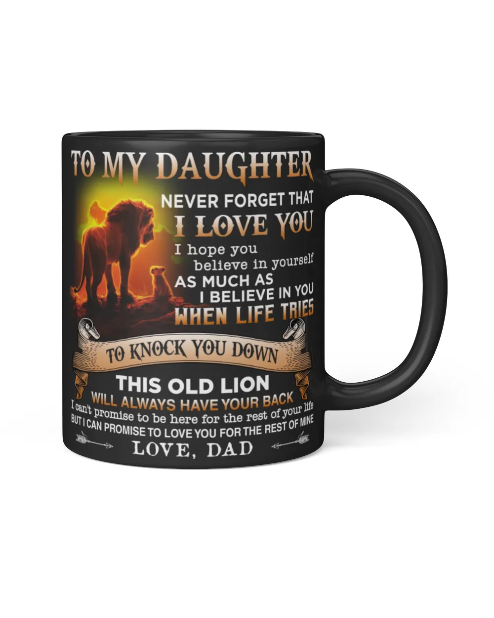 To my Daughter Love, dad