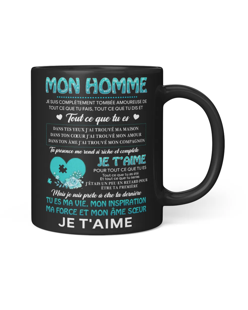 MON HOMME Black Mug black 11oz