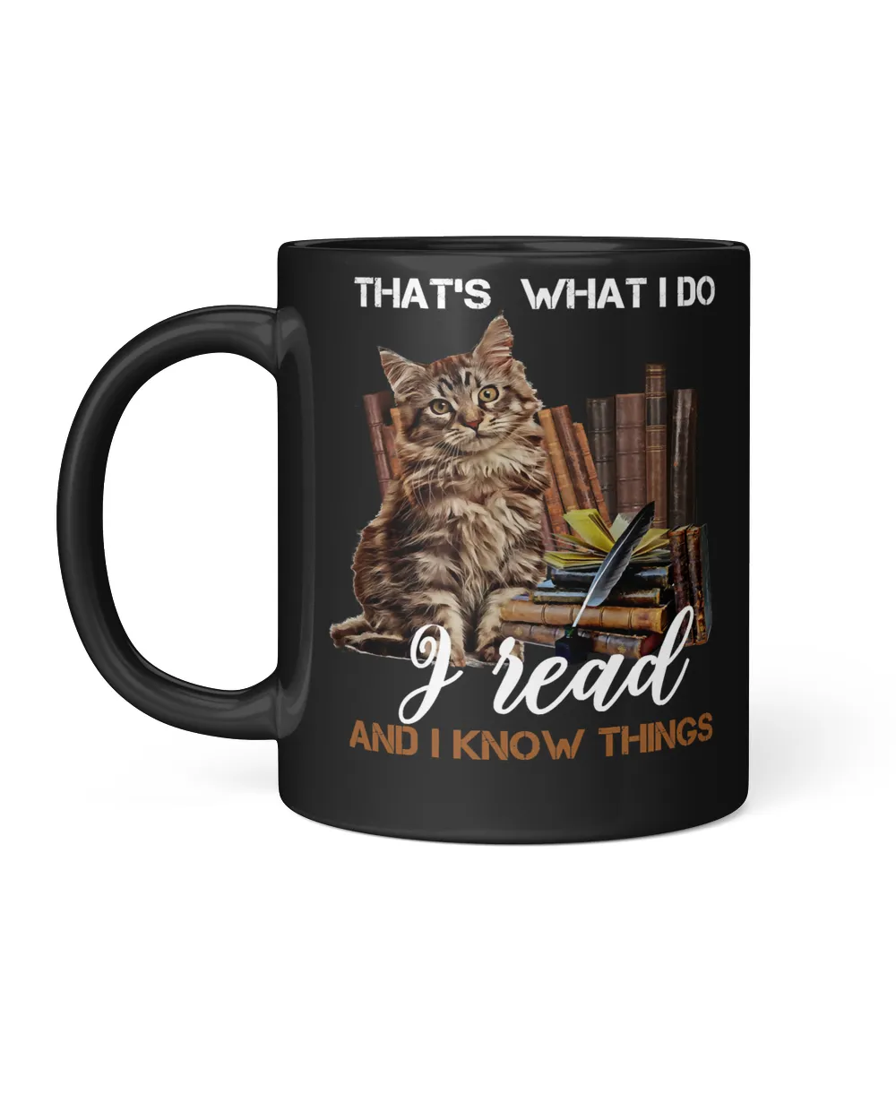 Cat Cat And Book Quote Vintage 469 paws