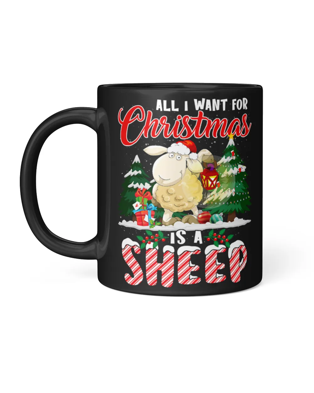 Sheep All I Want For Christmas Is A Sheep Ugly Sweater Farmer Xmas 17