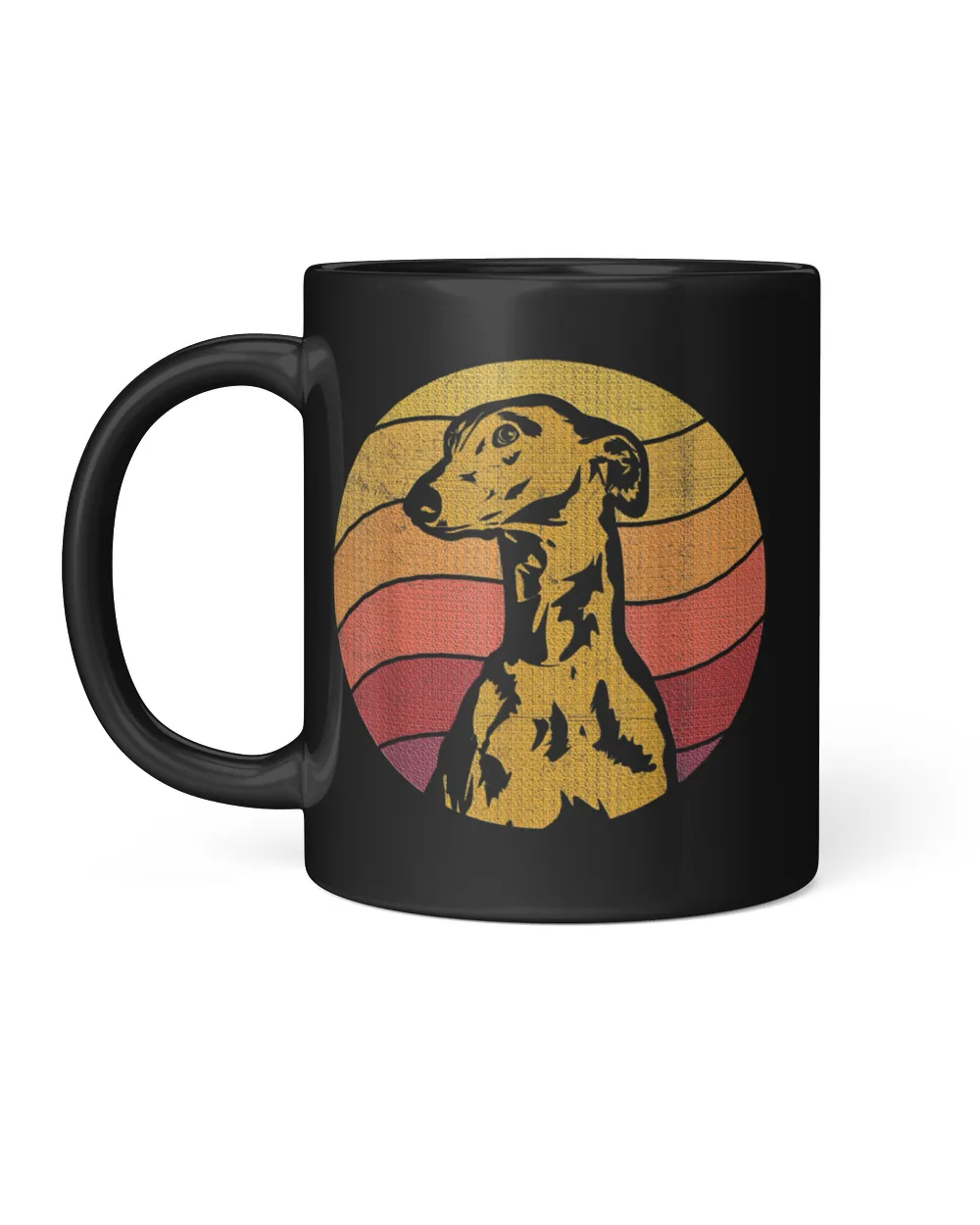 Vintage Whippet Retro Sunset Dog Mom Dad