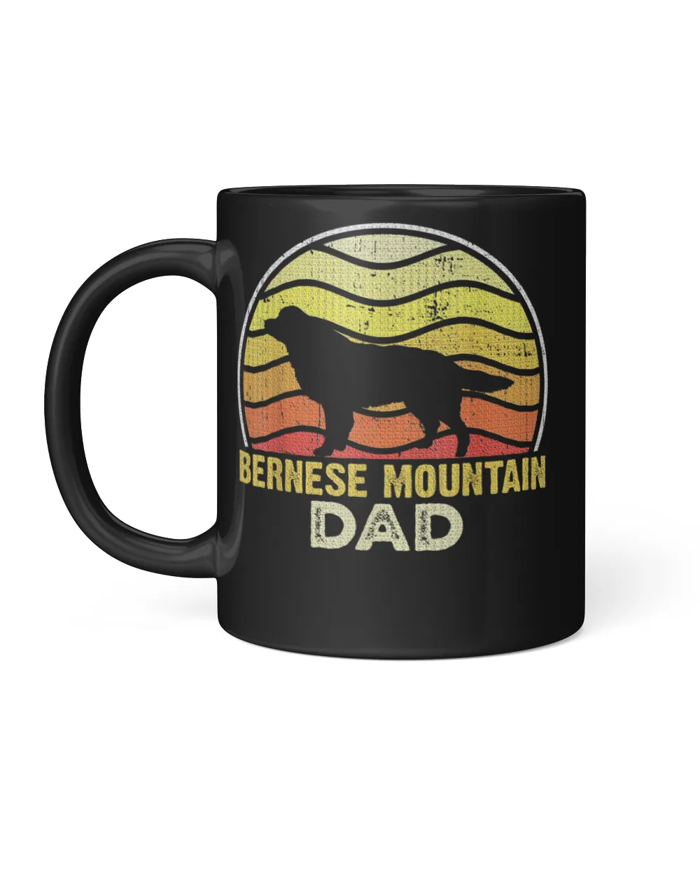 Retro Bernese Mountain Dog Lover Puppy Men Dad