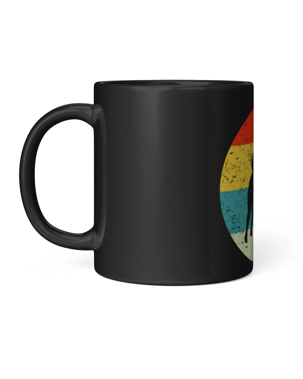 Retro Vintage Cowboy Black Mug 11oz black 11oz