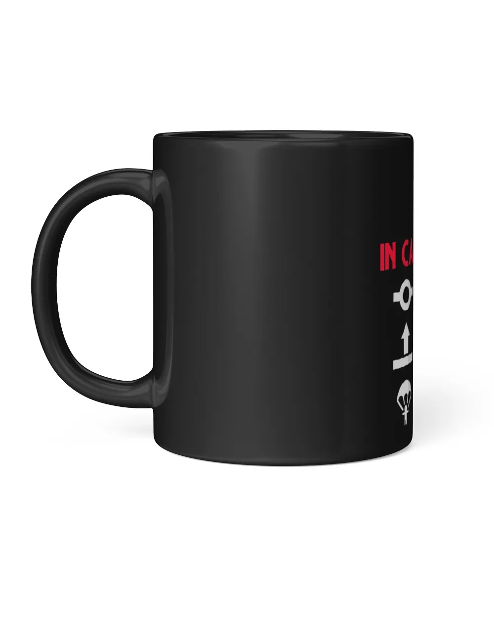 In Case of Fire Git Commit Git Push Git Out Funny Programmer Black Mug 11oz black 11oz