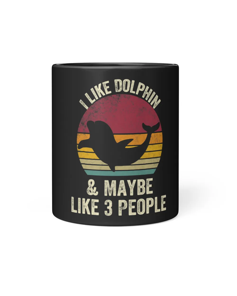 I Like dolphin And Maybe Like 3 People Lover vintage Effect