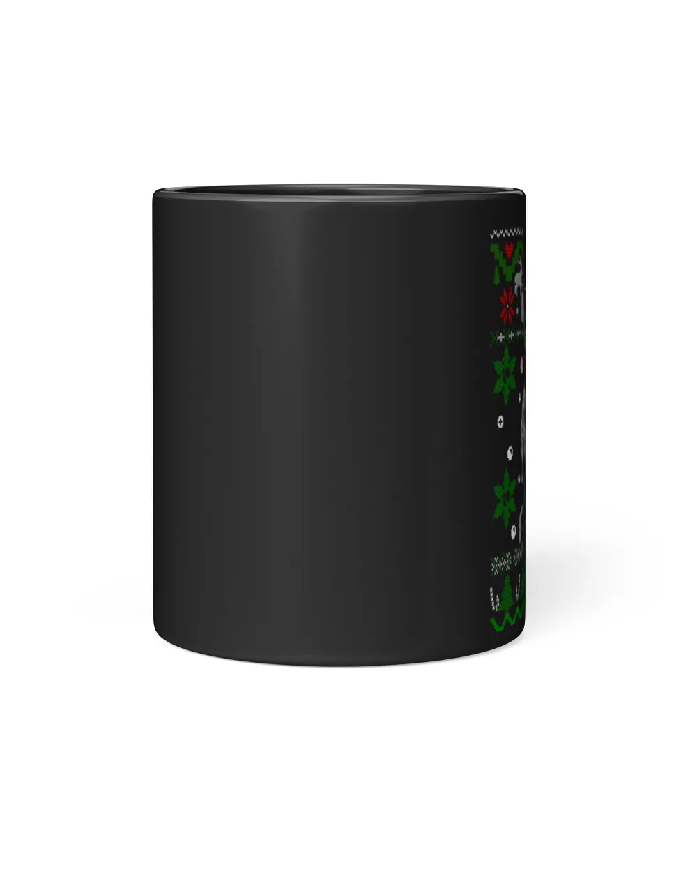 Funny Fishing Christmas (7) Black Mug 11oz black 11oz