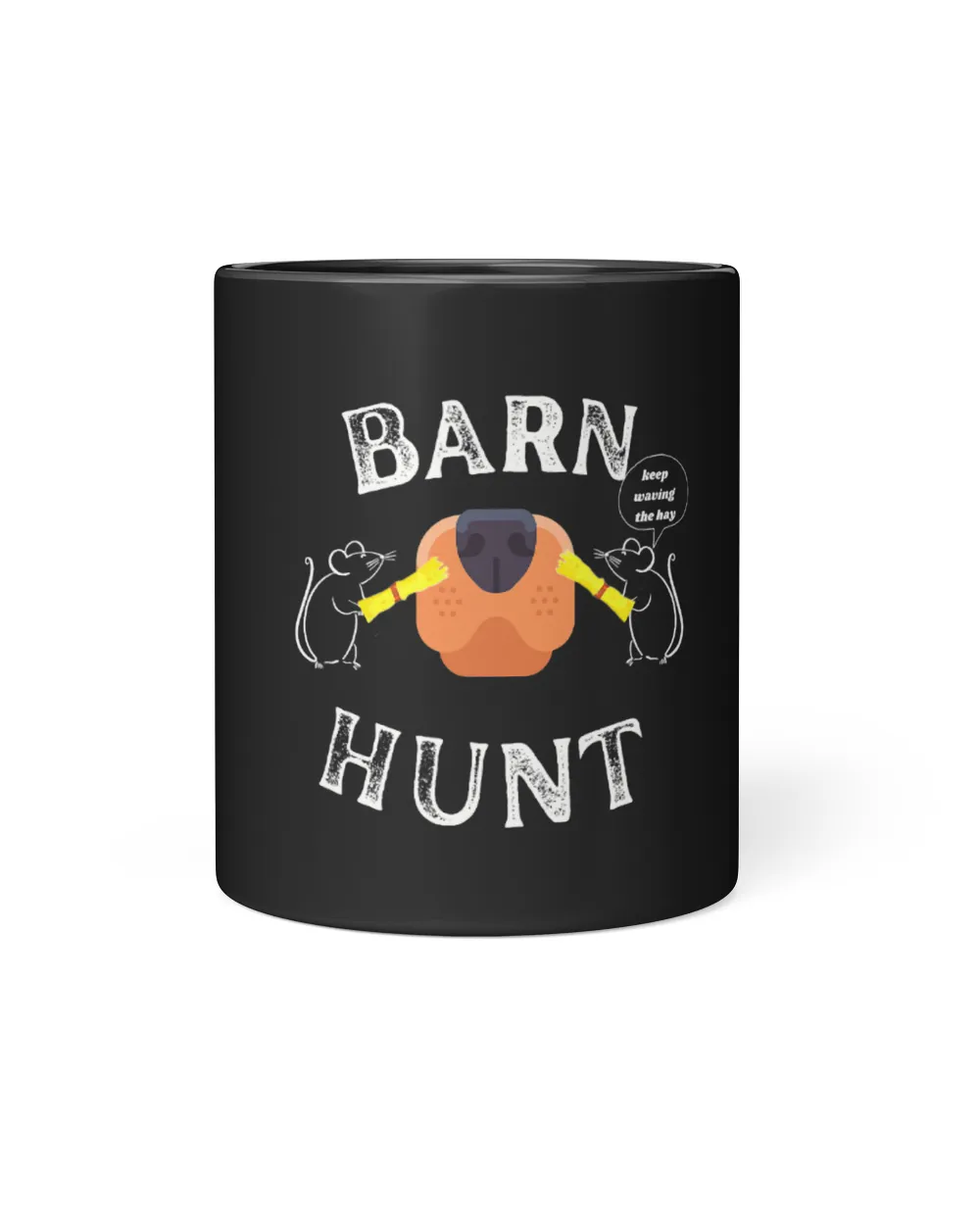 Funny Barn Hunt keep waving the Hay