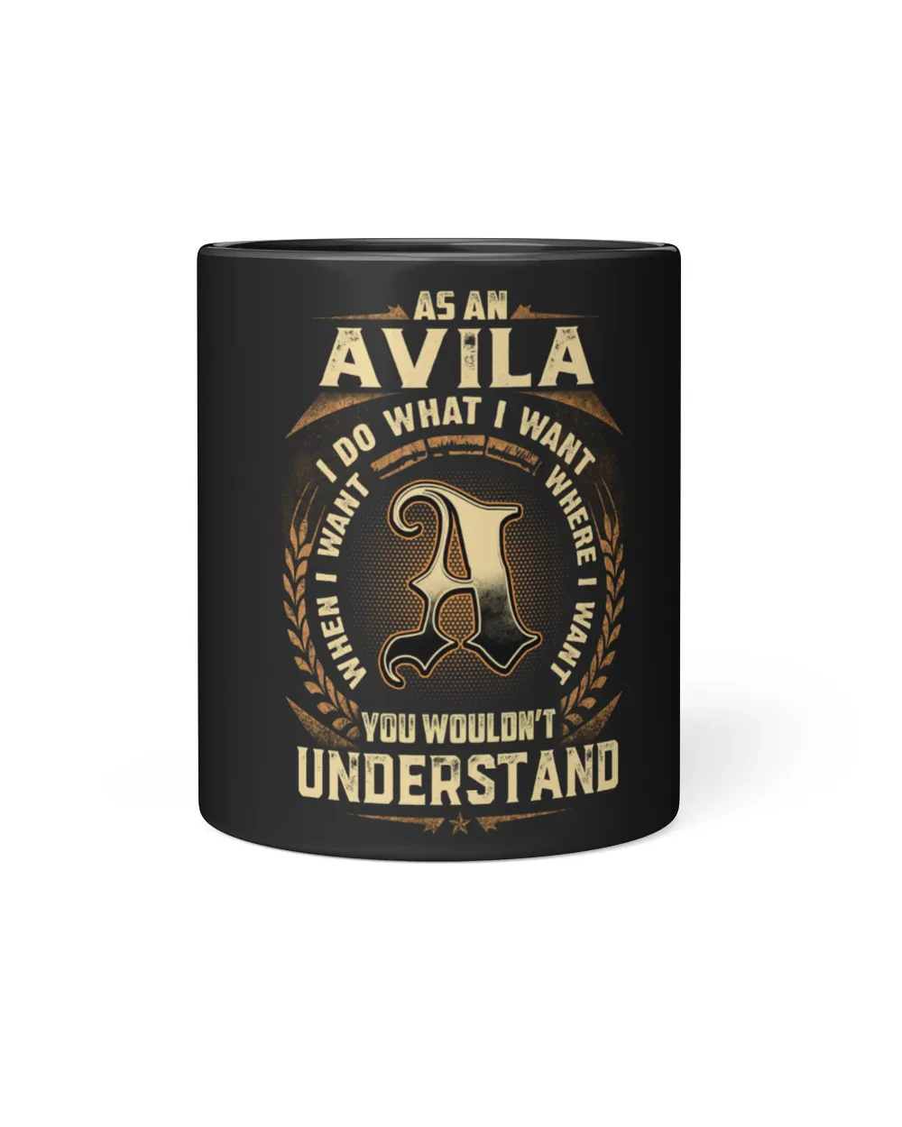 AVILA Black Mug black 11oz