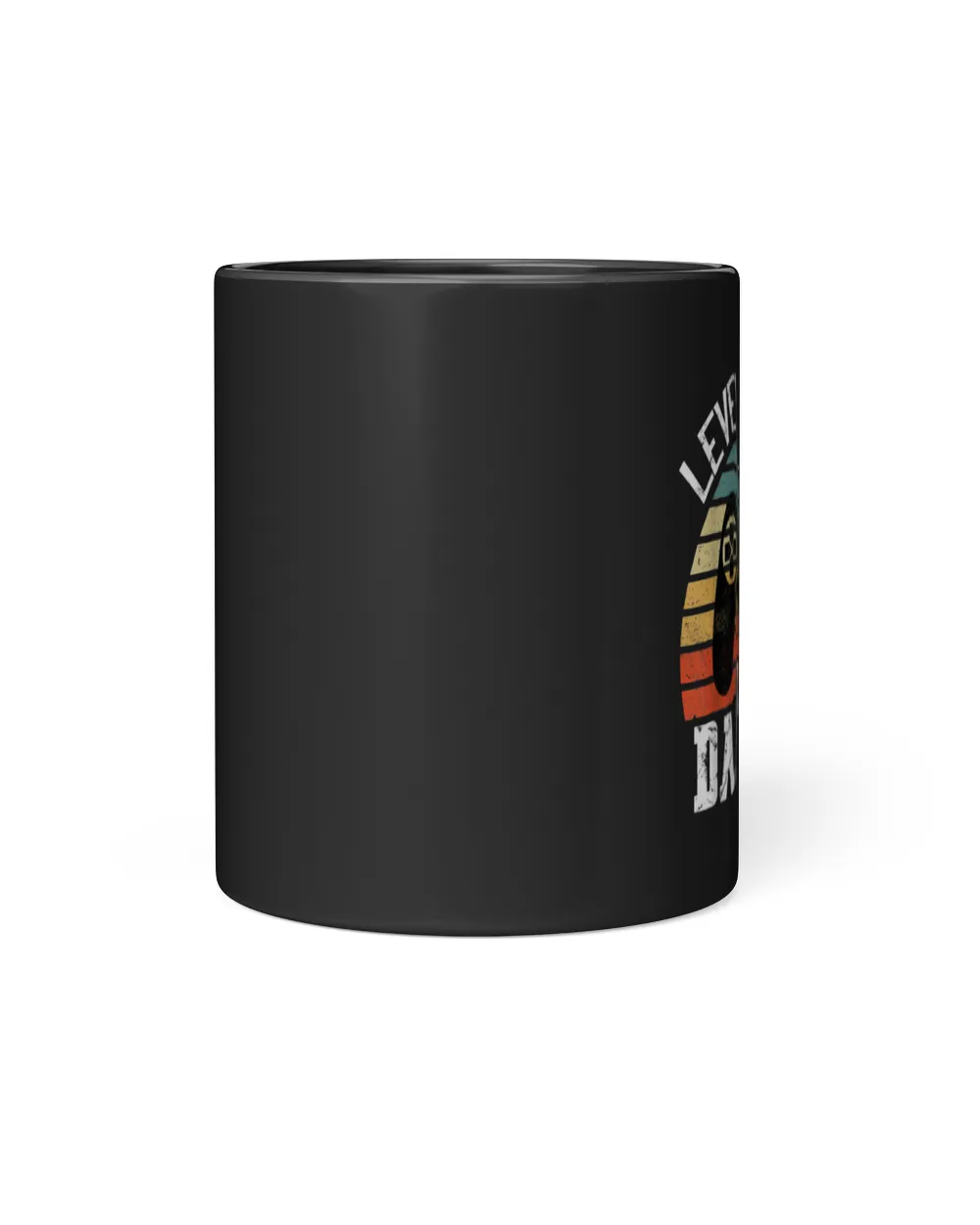Daddy Again Leveled Up To Dad of 2 Dad Shirts Black Mug black 11oz