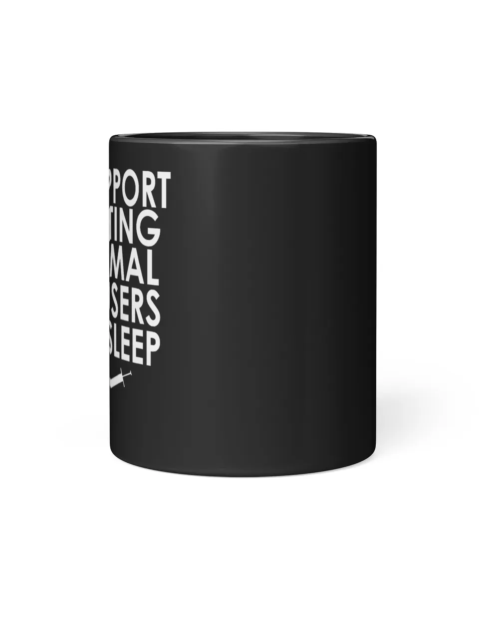 I support putting animal abusers to sleep shirt