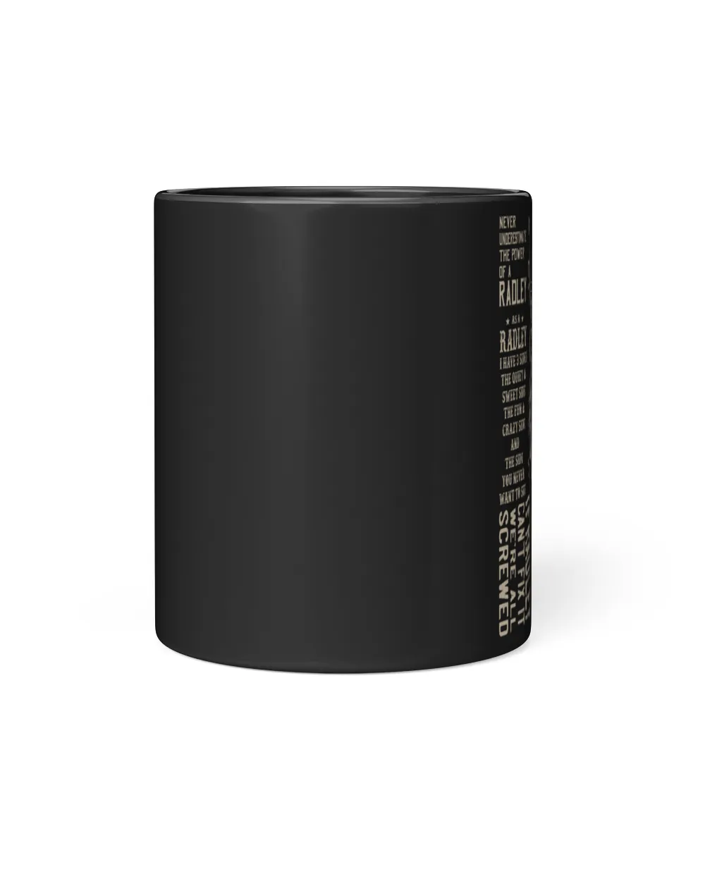 RADLEY Black Mug black 11oz