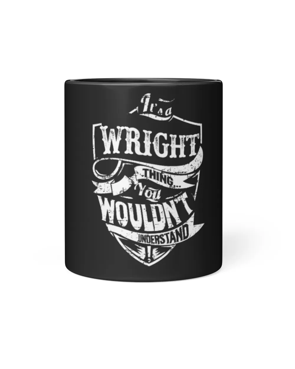 USL-14-Wright Black Mug 11oz black 11oz