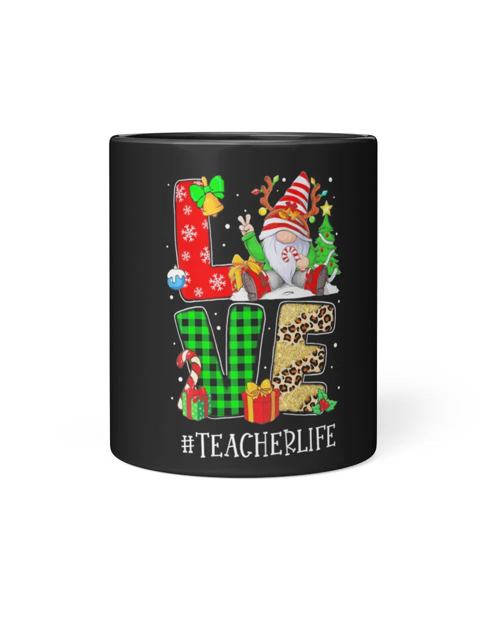Love Gnome #Teacherlife Merry Christmas Shirt