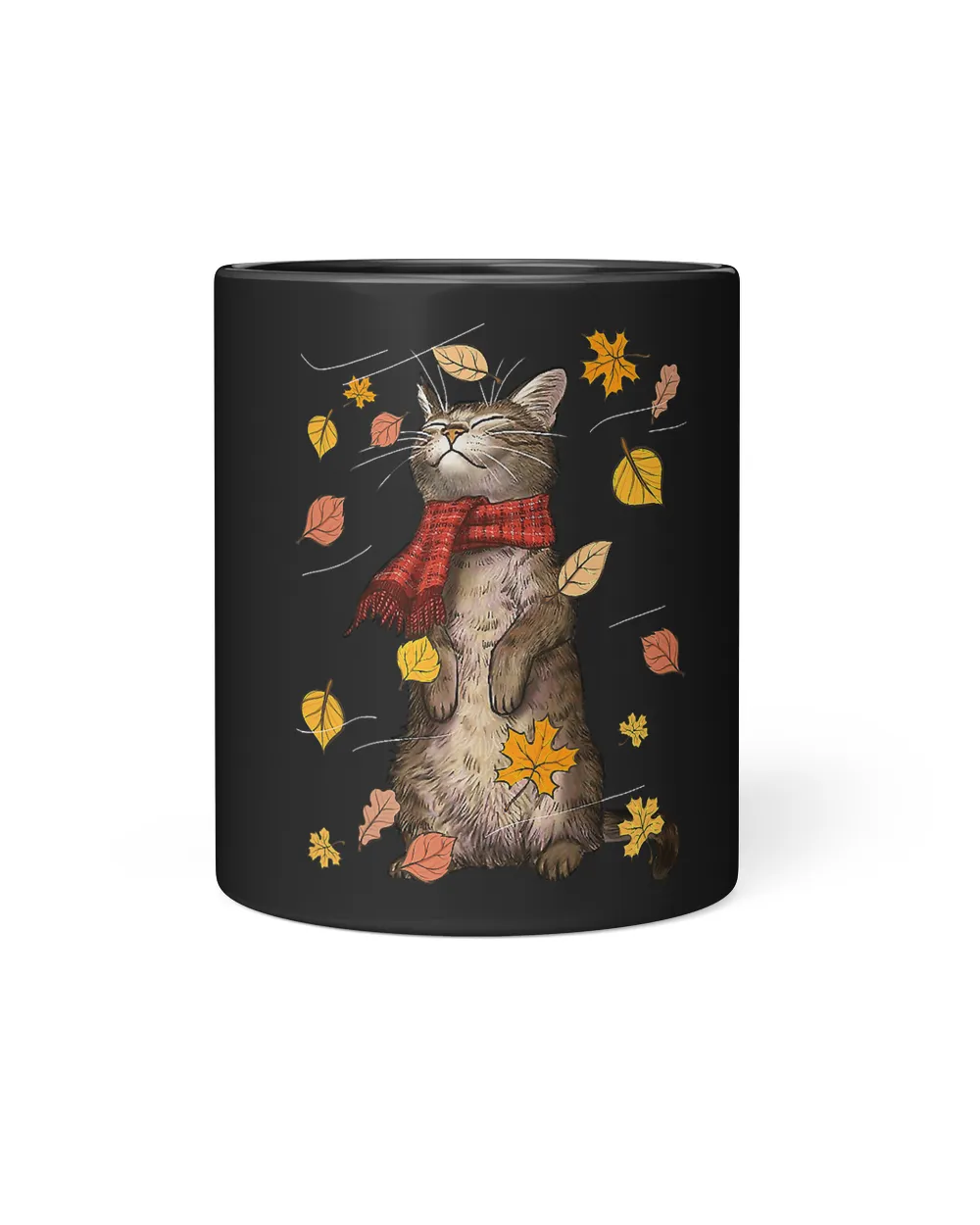 Cute Autumn Cat Fall Breeze Kitten Kitty Cat Lover 128