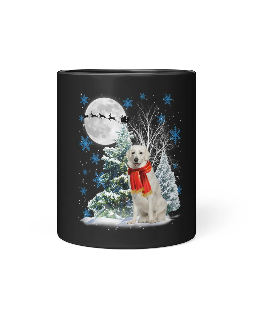 Kuvasz Under Moonlight Snow Christmas Pajama 78