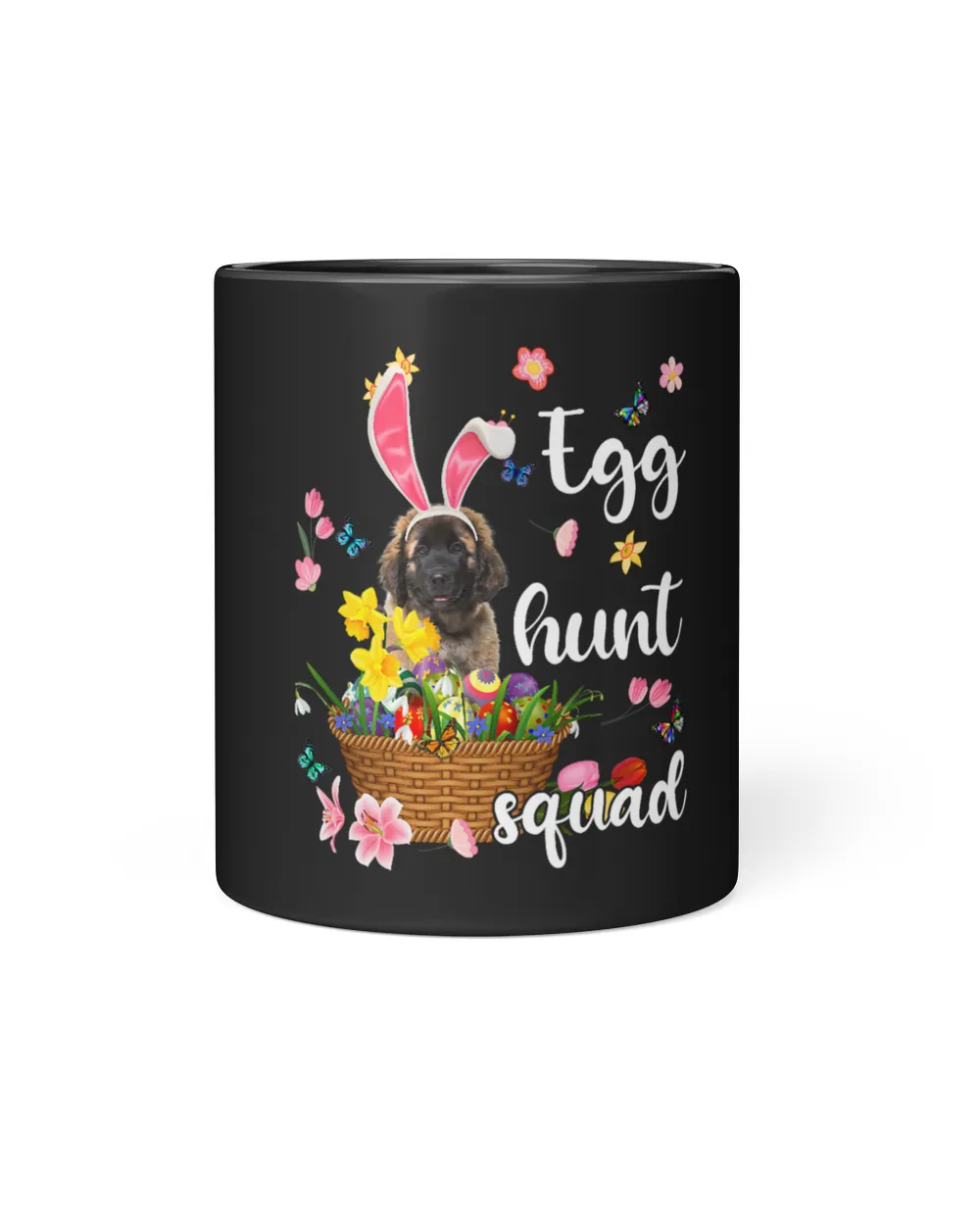 Leonberger Happy Easter Day Easter Colorful Egg Hunt